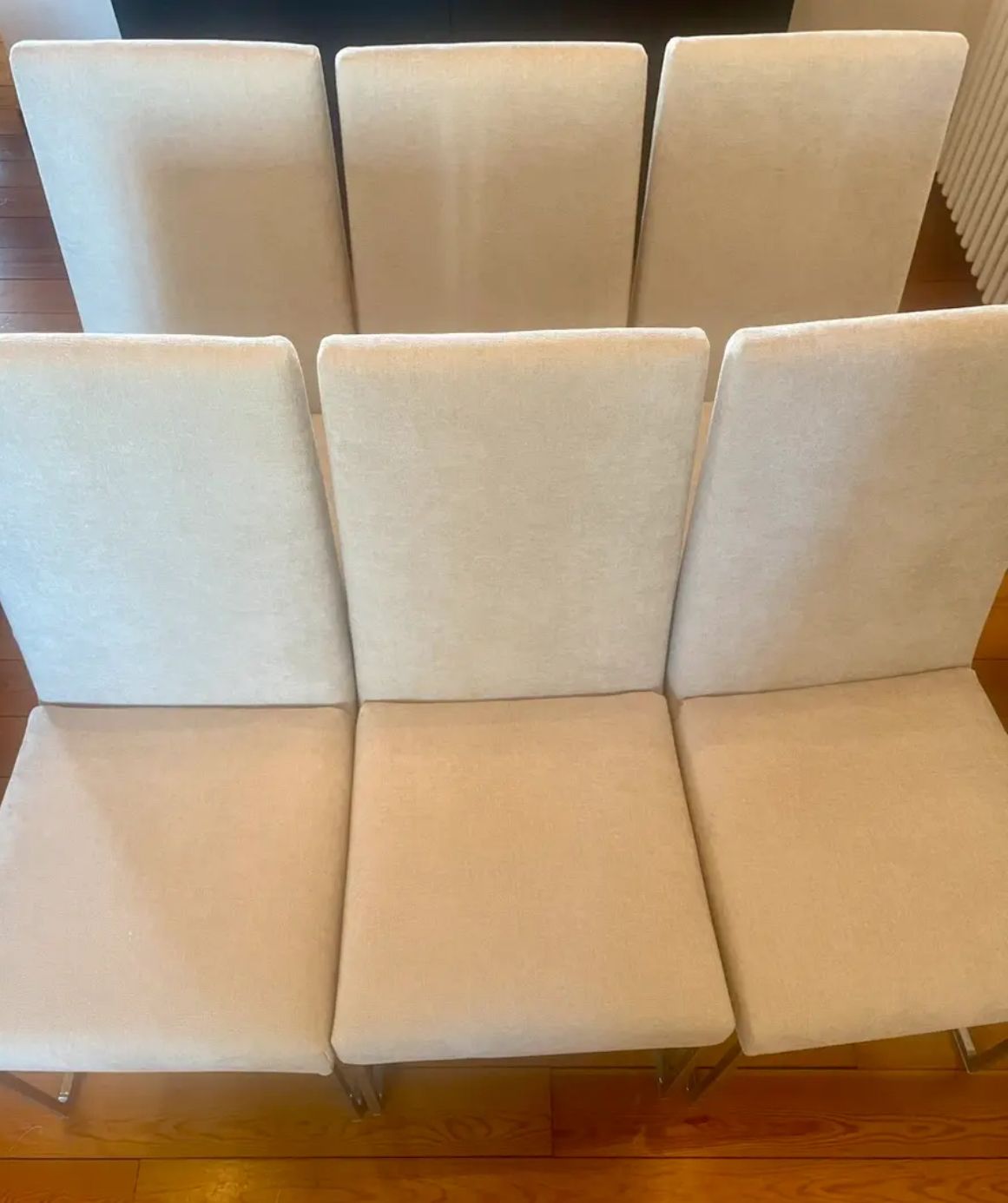 Set di 6 sedie imbottite Solo in tessuto beige di Antonio Citterio, Maxalto  Main