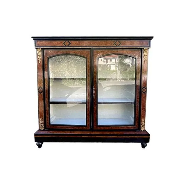 Antique serving sideboard in ebony and walnut (19th century) 