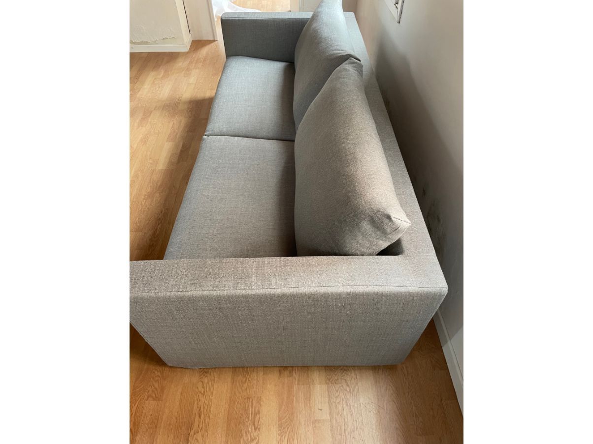 Sofa in gray fabric, Flexform  Side