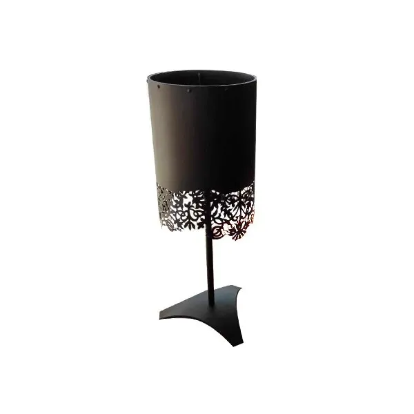 Pizzo table lamp in hand-worked iron, Caporali image