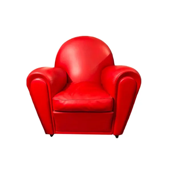 Vanity Fair icon armchair in leather (red), Poltrona Frau image