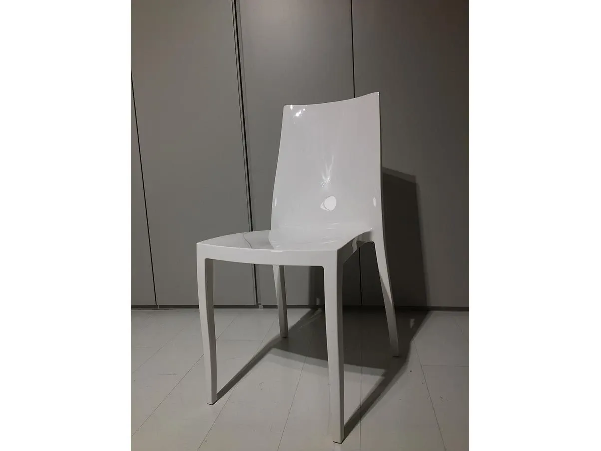 Sedia Pangea in policarbonato lucido (bianco) 2
