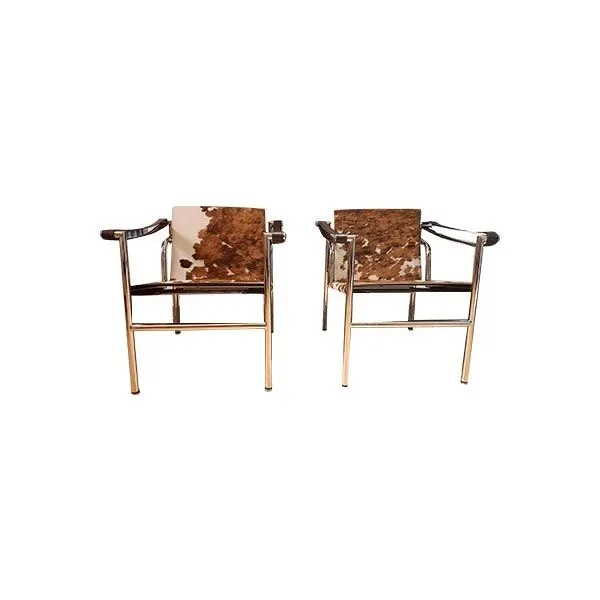 Set of 2 vintage LC1 chairs (1980s), Alivar image