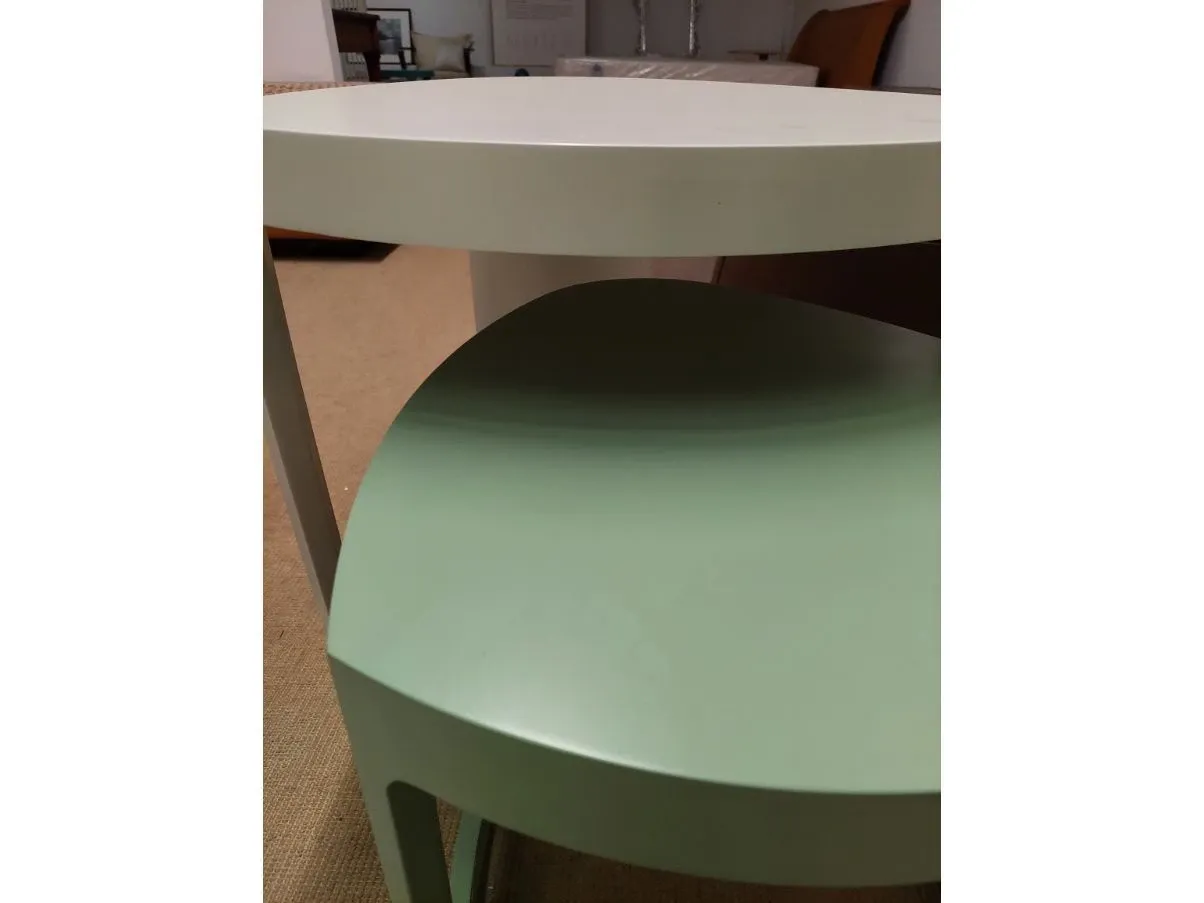 Set of 2 wooden Ling coffee tables, Giorgetti 4