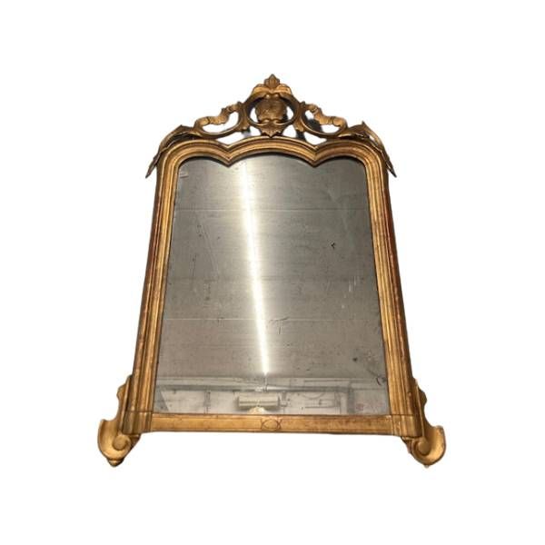 Vintage mirror with gilded frame (19th century)