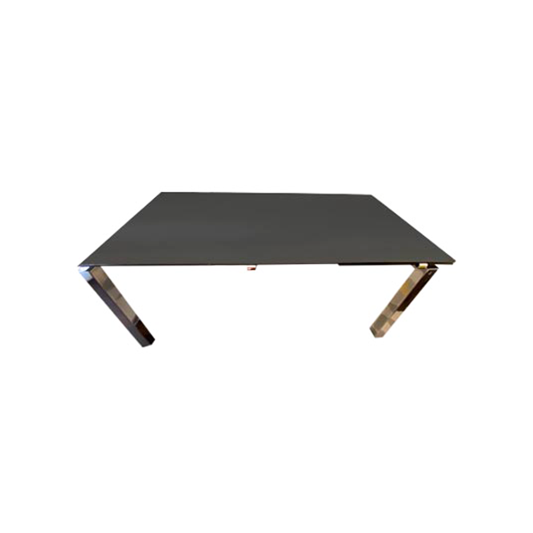 Airport extendable table in glass (anthracite), Calligaris image