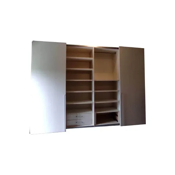 4-door wardrobe in eco-leather (white), Falegnami Italia image