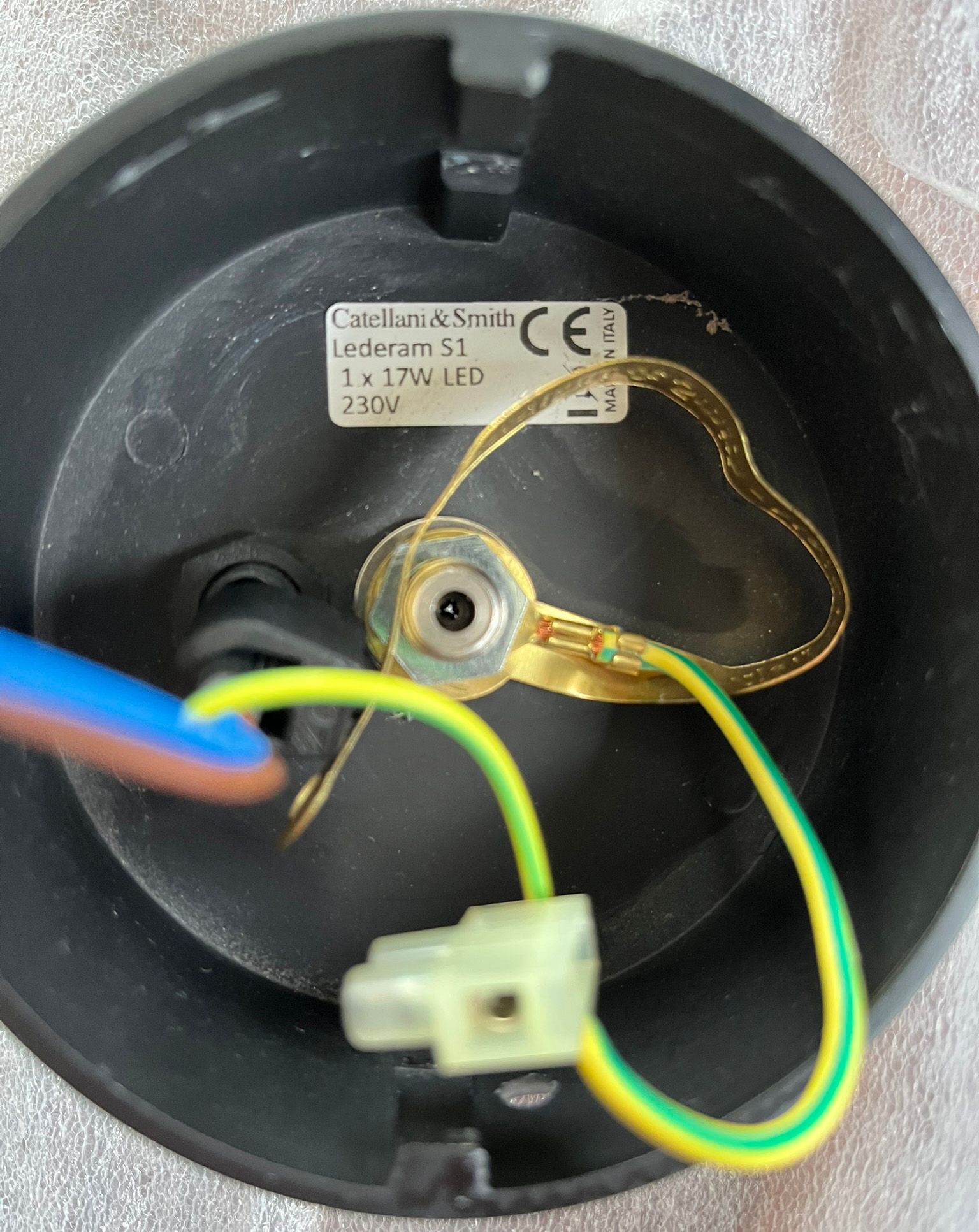 Lampadario Lederam Manta S1 in alluminio di Enzo Catellani Brand