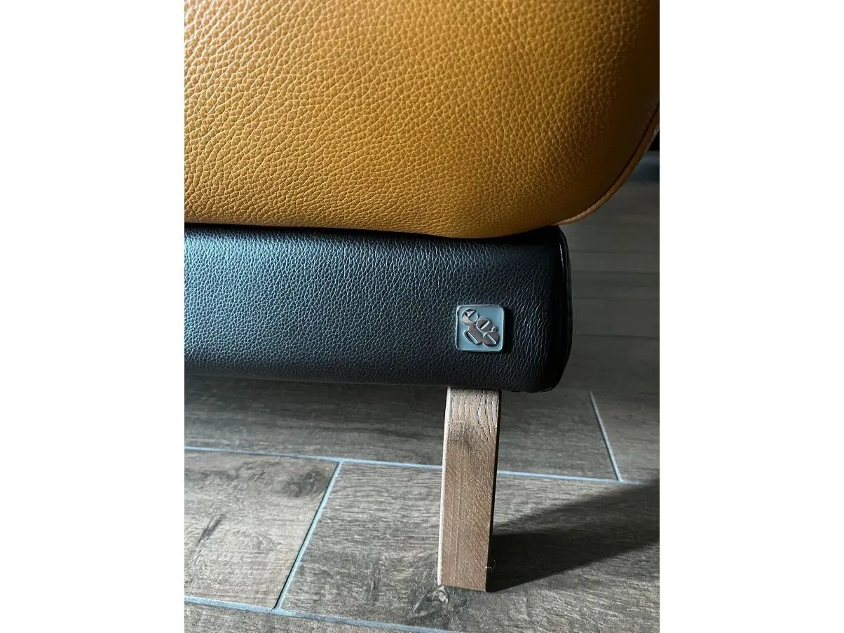 Dormeuse Anais in pelle marrone, Ego 1
