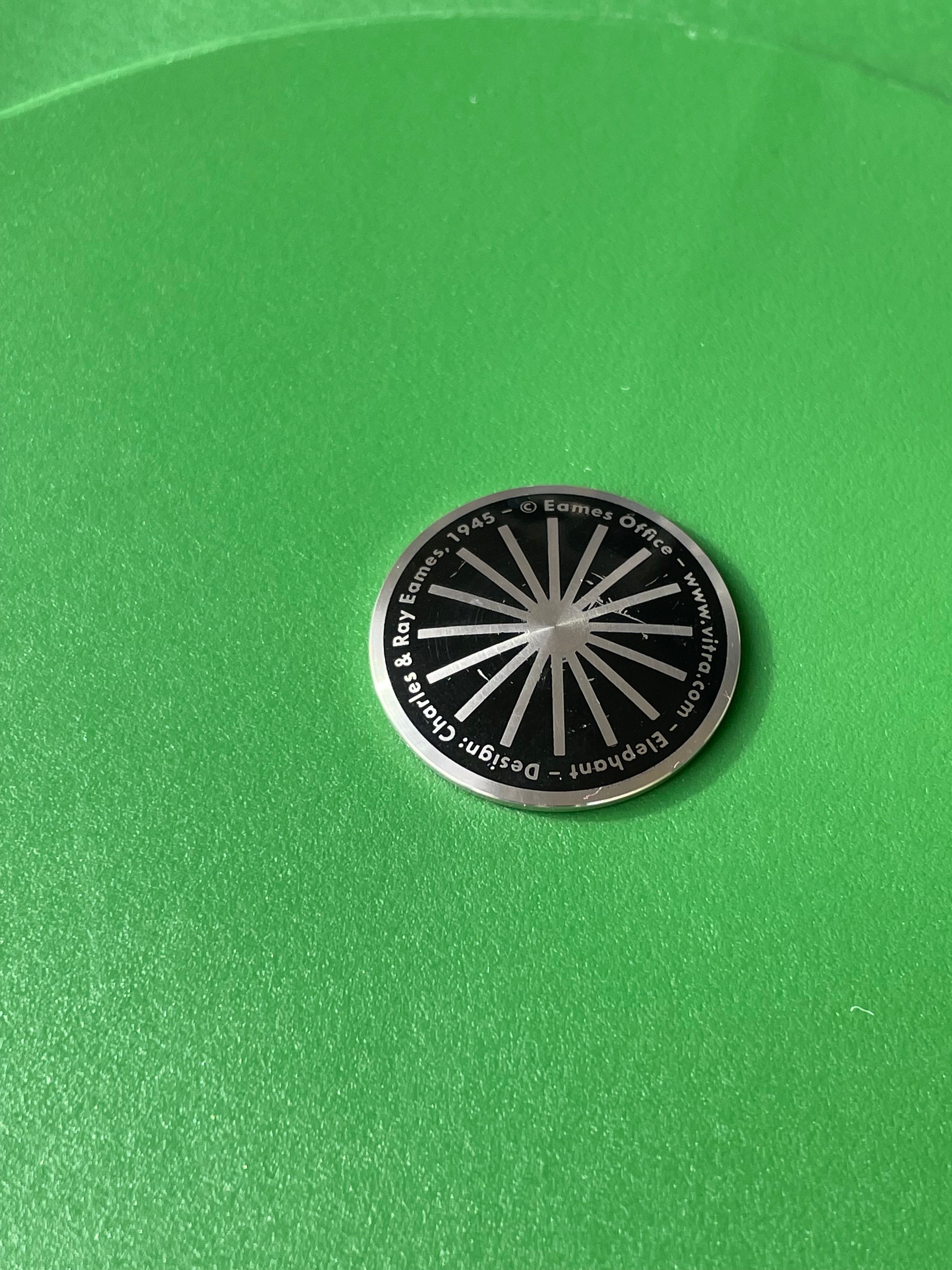 Eames Elephant Green Stool by Charles and Ray Eames Brand