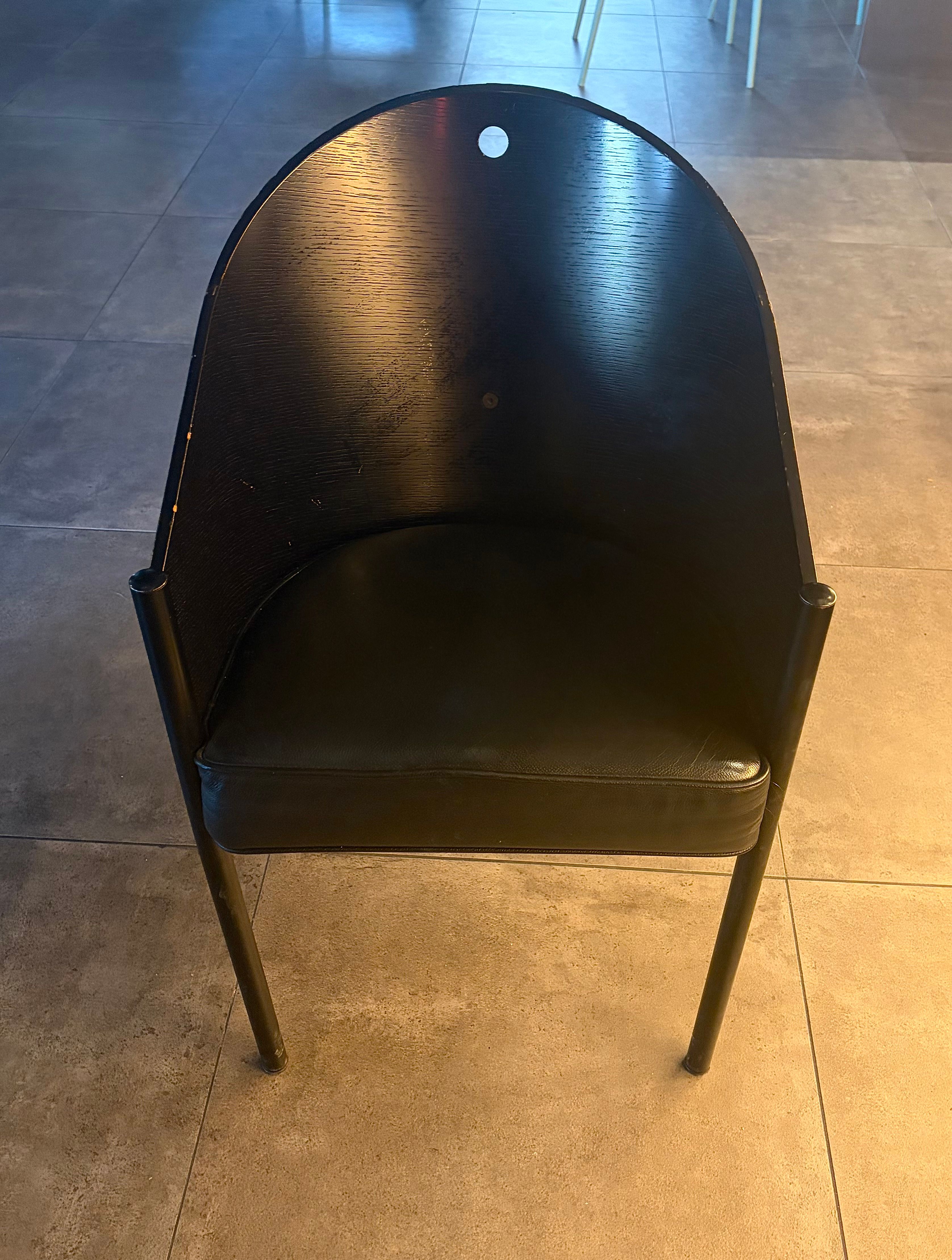 Set di 9 poltroncine Costes in legno curvato di Philippe Starck Main