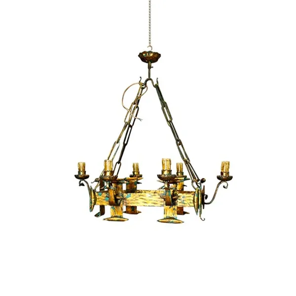 Rectangular chandelier in Renaissance style (1800), image