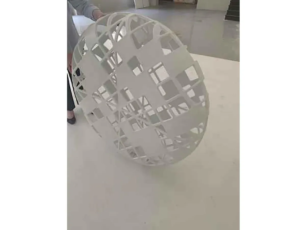Pouf Osorom di Konstantin Grcic outdoor (bianco) 9