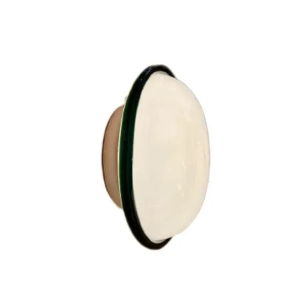 Saturno wall light in white and green Murano glass, Venini image