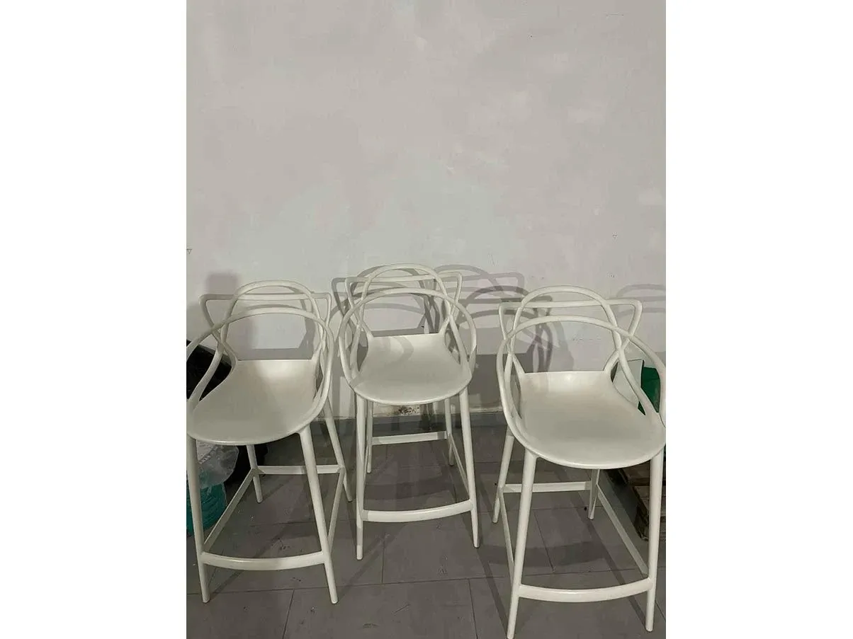 Set 3 sgabelli Masters Stool di Philippe Starck, Kartell 3