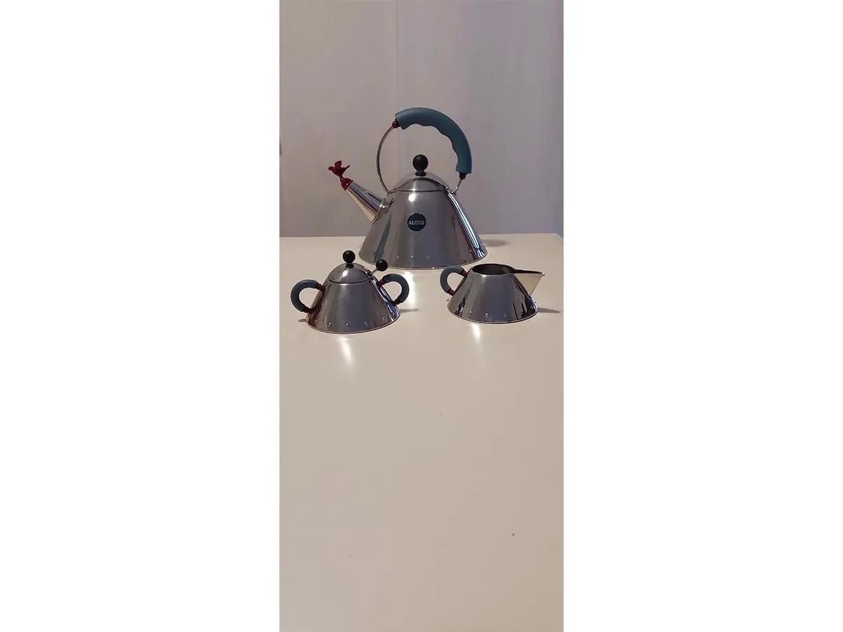 Set Kettle, Creamer and Sugar Bowl, Alessi 2