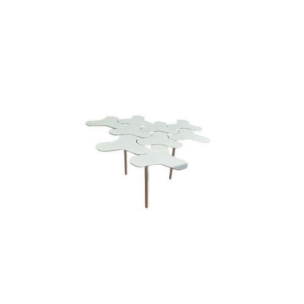 Nanook low table in steel (white), Moroso image