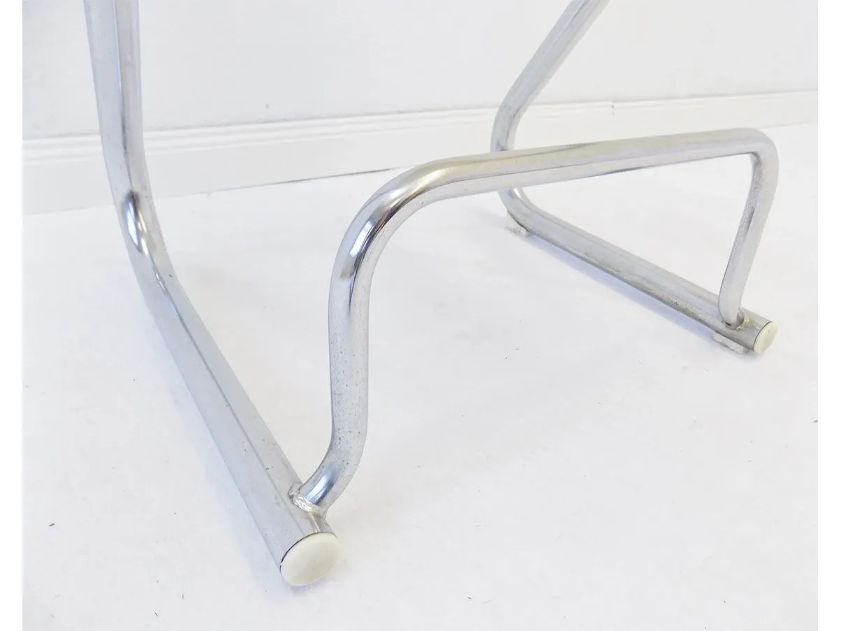 Set of 2 stools S70-3 in chromed metal (white) 1