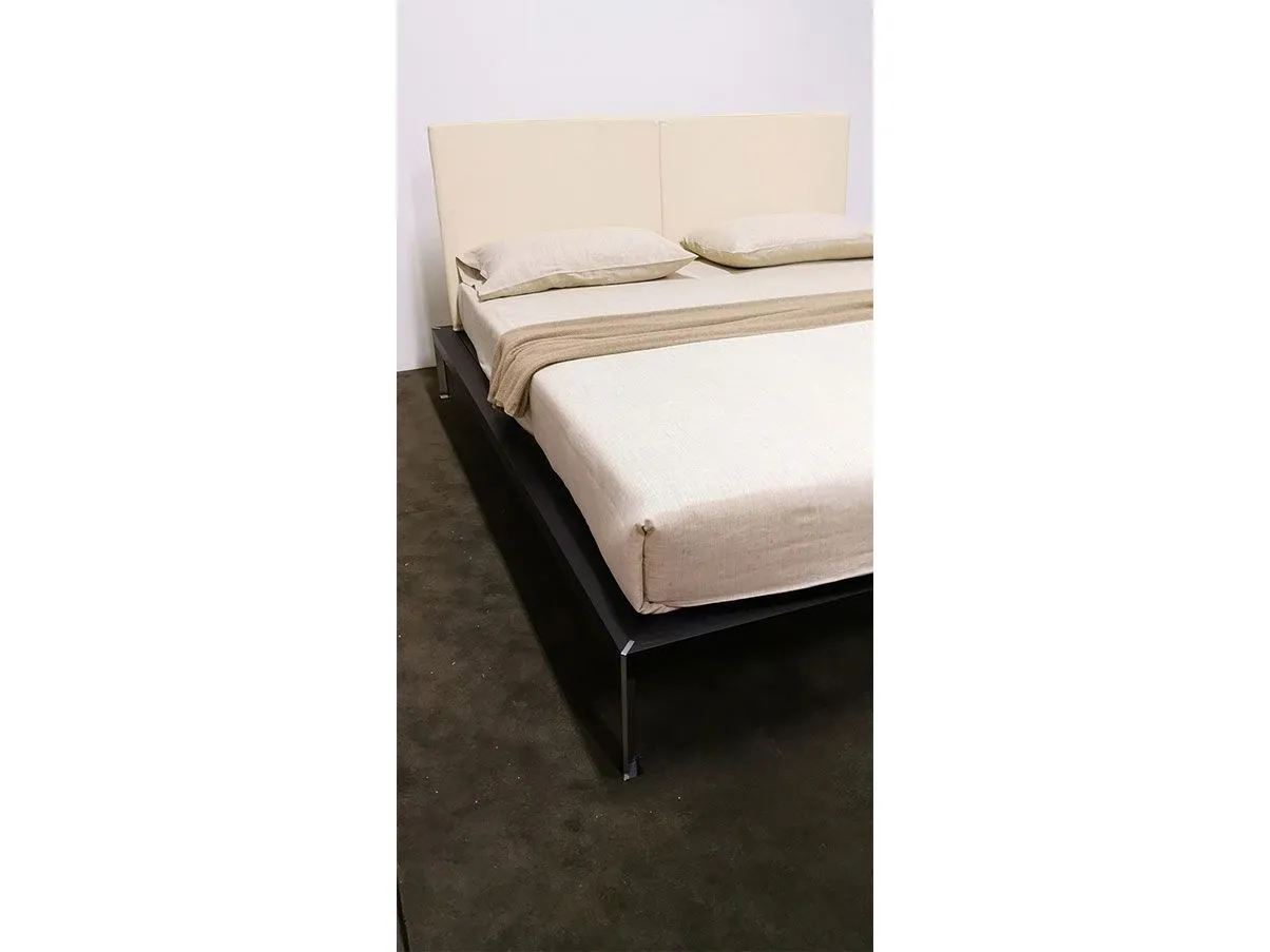 System double bed in steel and fabric, Ivano Redaelli 2