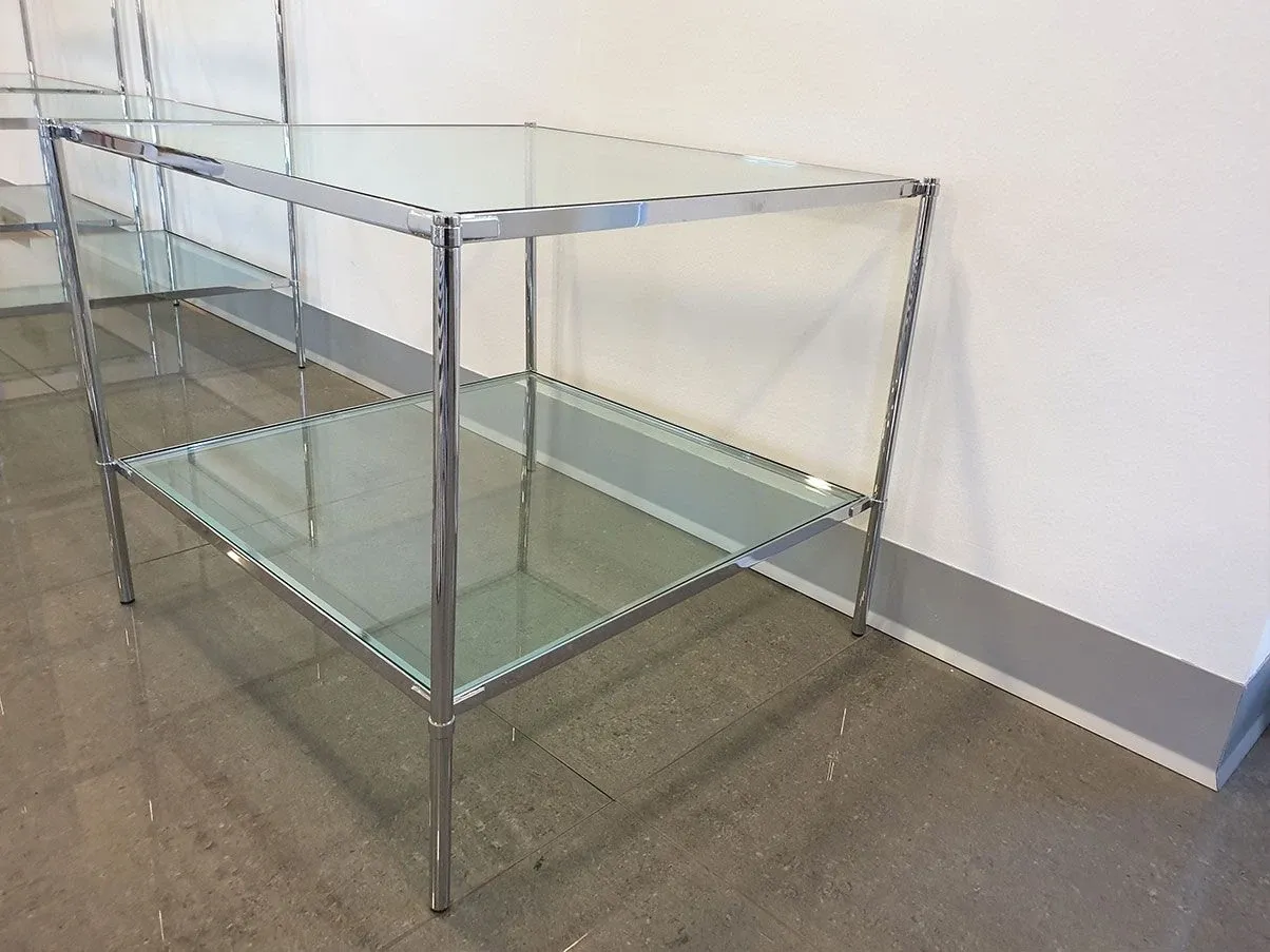 Montecarlo T12 coffee table with 2 glass shelves 