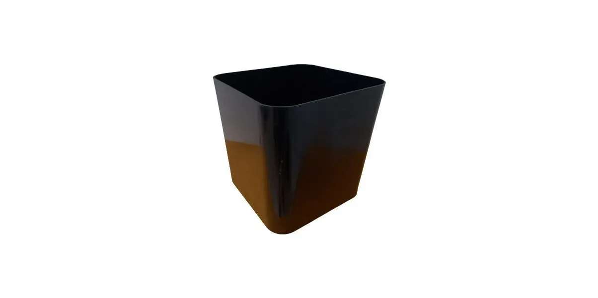 Vintage black wastepaper basket 4662 (1980s), Kartell image