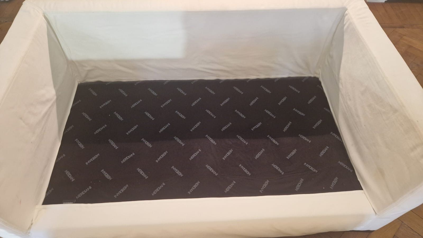 Canapé 2 places Belmon en tissu (blanc) Brand