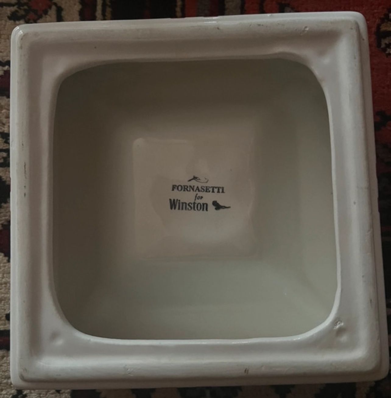 Posacenere/svuotatasche in ceramica per Winston (anni '70), Fornasetti  Brand