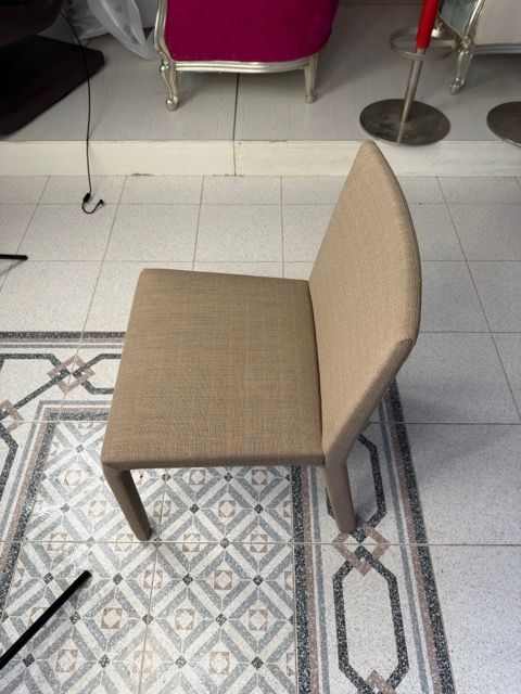 Coppia di sedie da pranzo Fly in tessuto (beige) Main