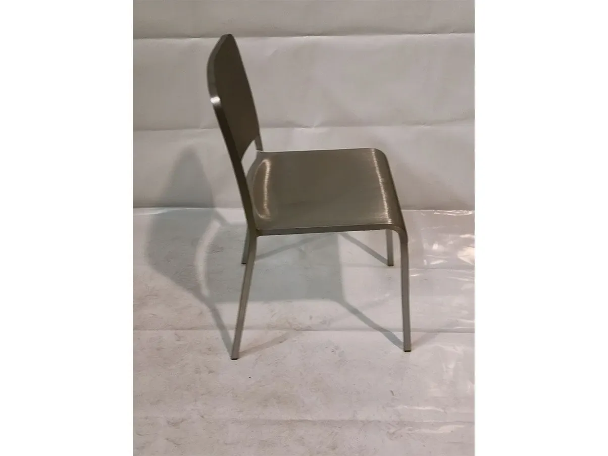20-06 stackable chair in aluminum (silver) 