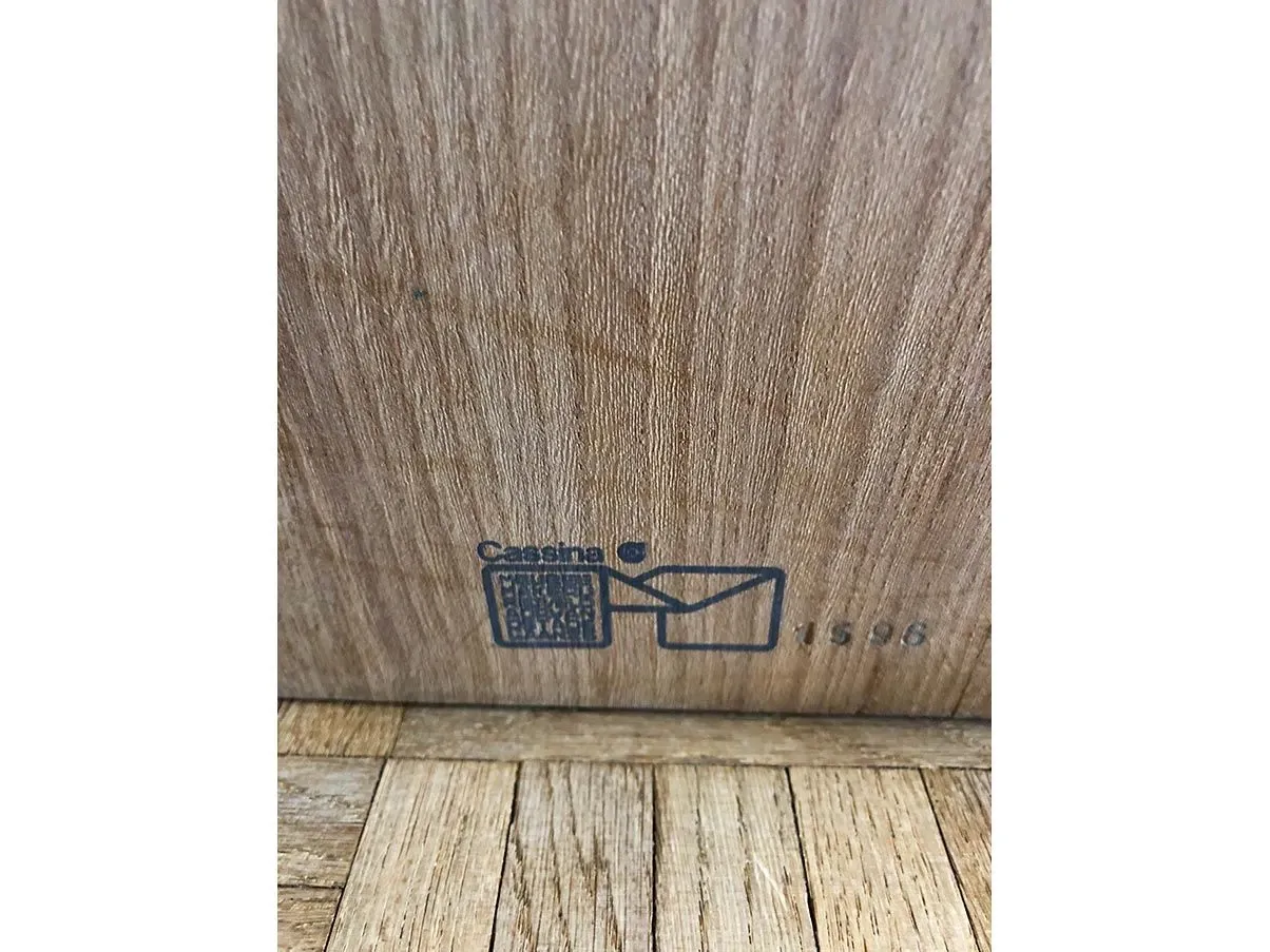Sedia iconica Zig Zag di Gerrit Rietveld in legno, Cassina 2