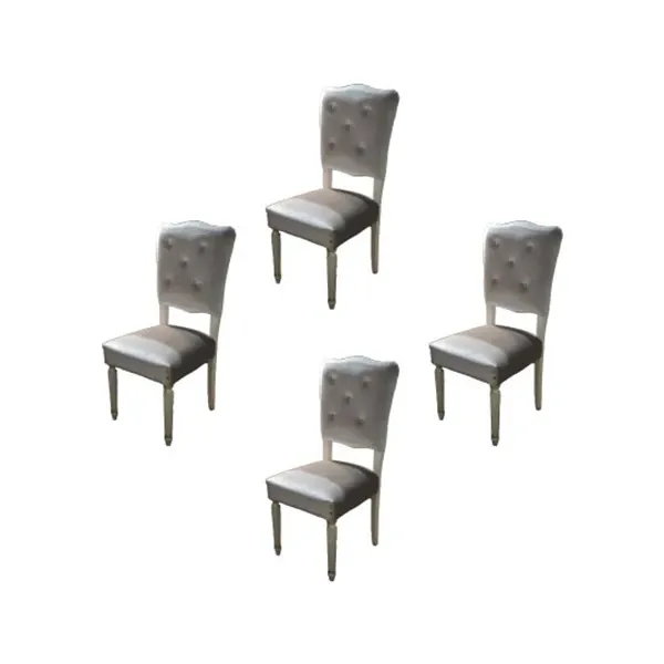 Set of 4 Jacques velvet chairs, Epoque by Egon Furstenberg image