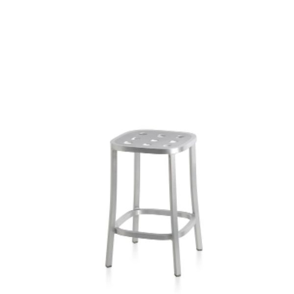 Sgabello da bancone 1 Inch in alluminio di Jasper Morrison, Emeco image