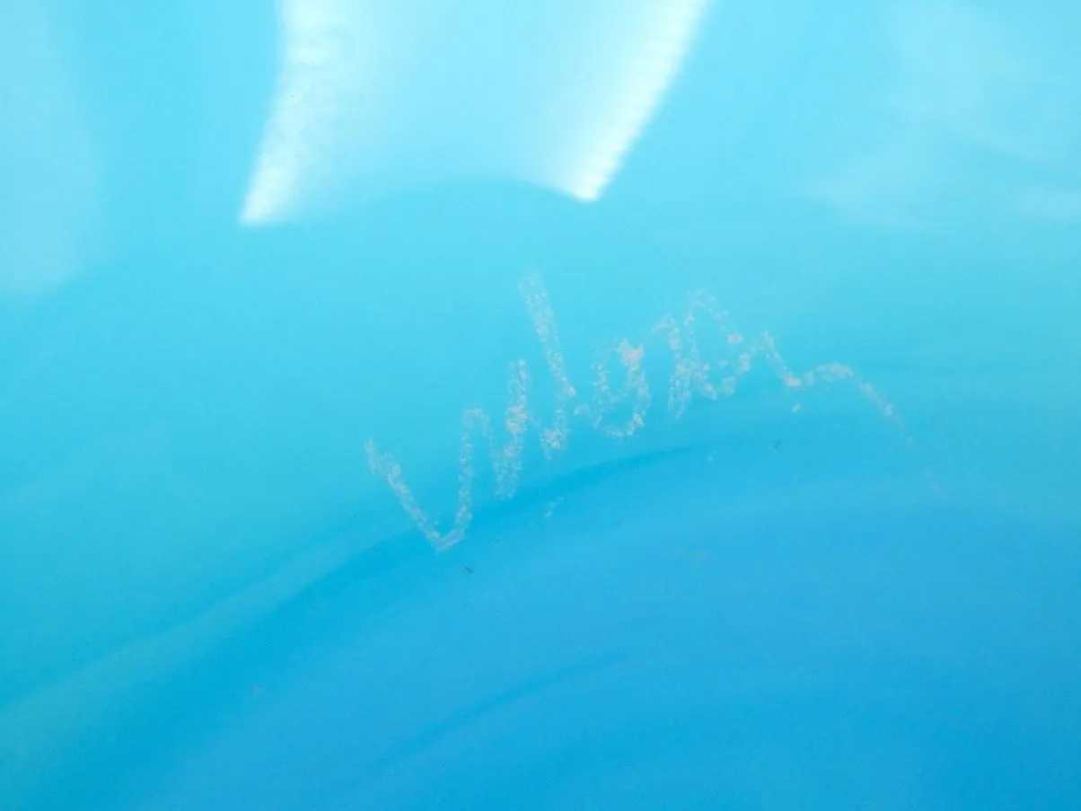 Turquoise vase in opal glass, V.NASON&C 5