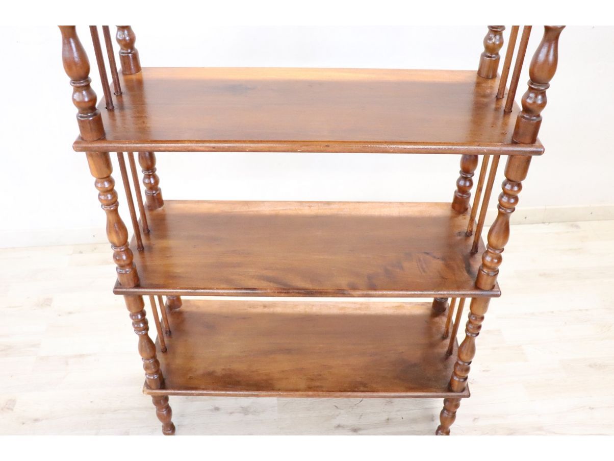 Vintage bookcase in poplar wood (19th century) 6