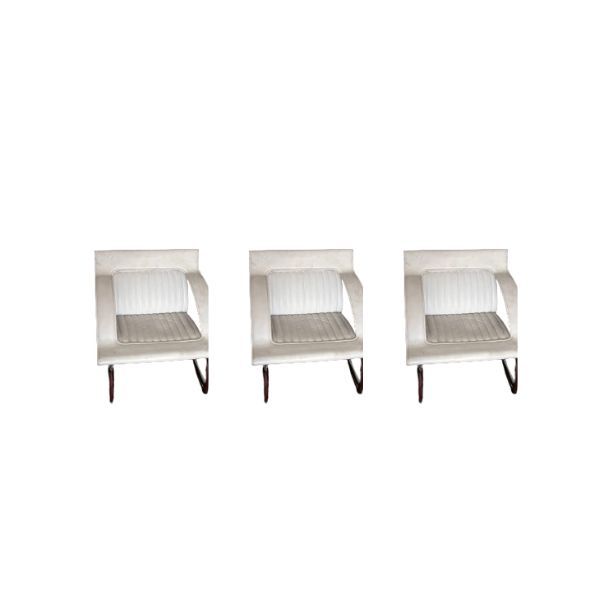 Set di 3 poltroncine DS 127 in pelle (bianco), De Sede image