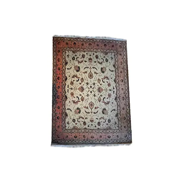 Tabriz Fine rectangular rug in hand-knotted wool image