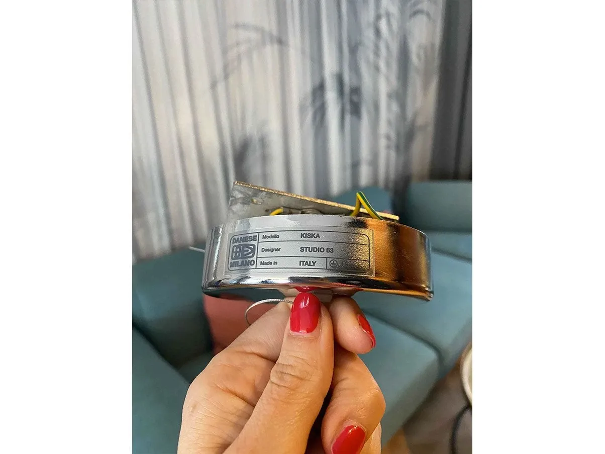 Set of 4 Kiska glass suspension lamps 1