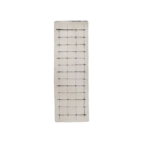 Tappeto Razionalità bianco e nero, Clara Bona 