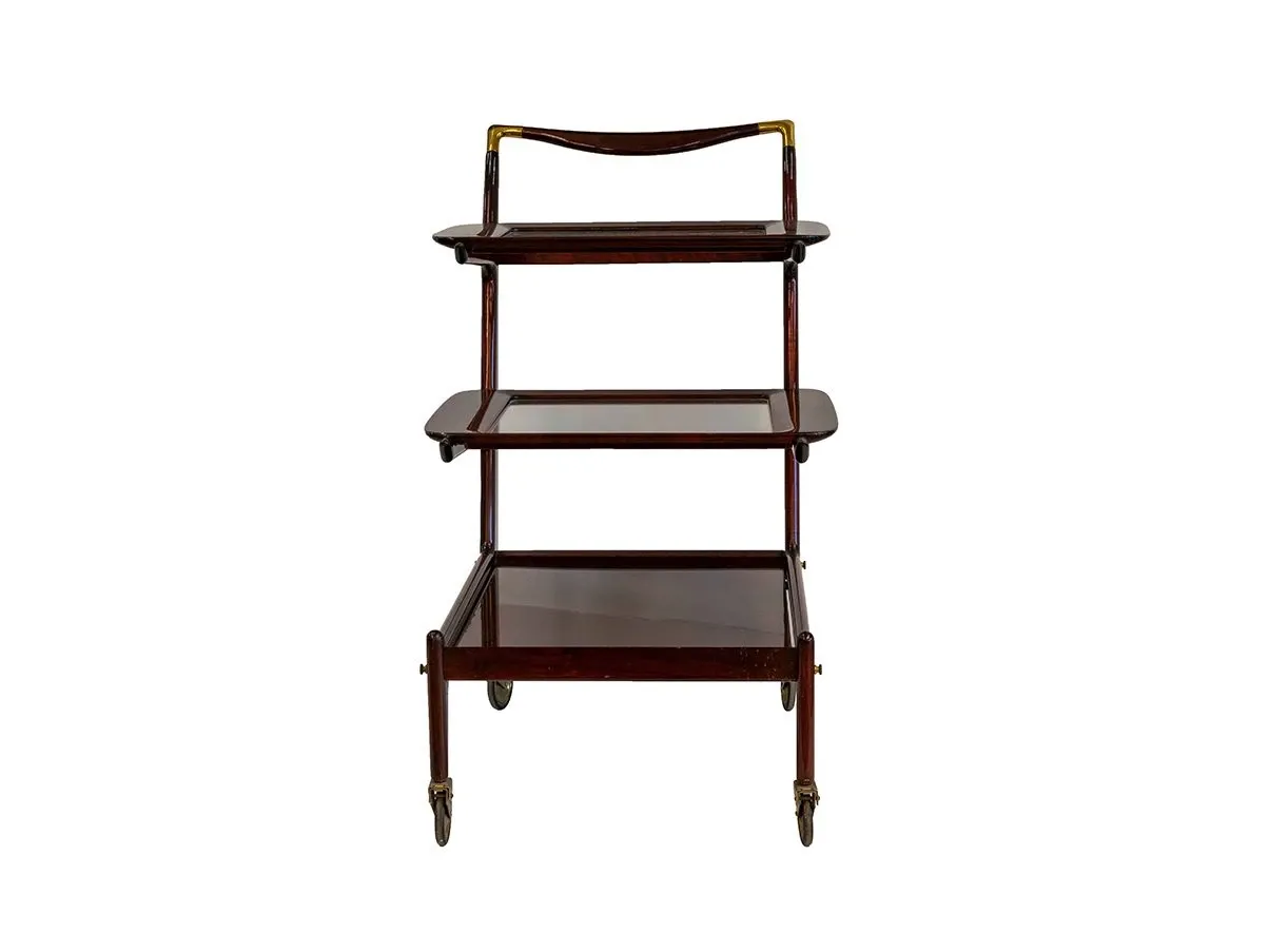 Mahogany bar trolley by Ico Parisi, De Baggis 5
