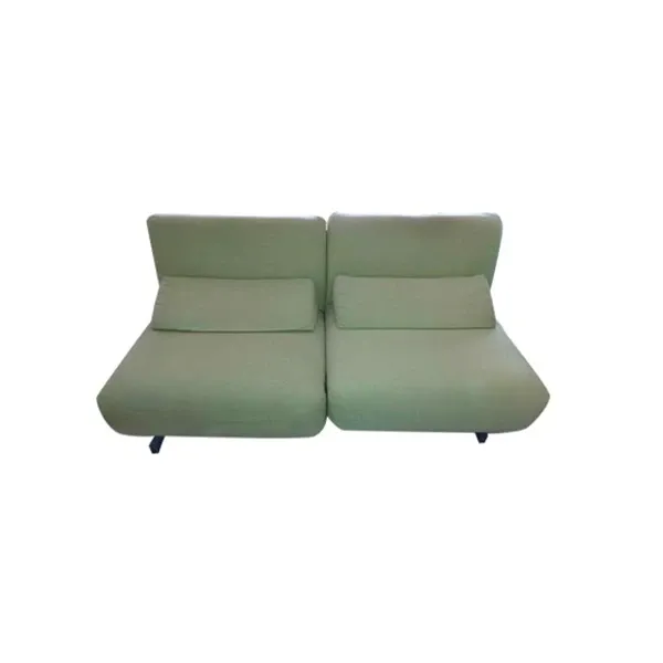Le Vele 2 seater sofa covered in fabric (green), Futura image
