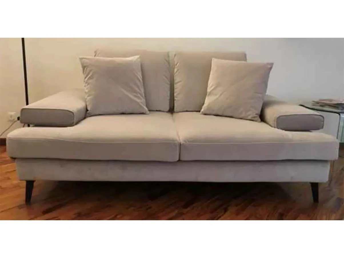 Landa 2-seater sofa in fabric (grey) 5
