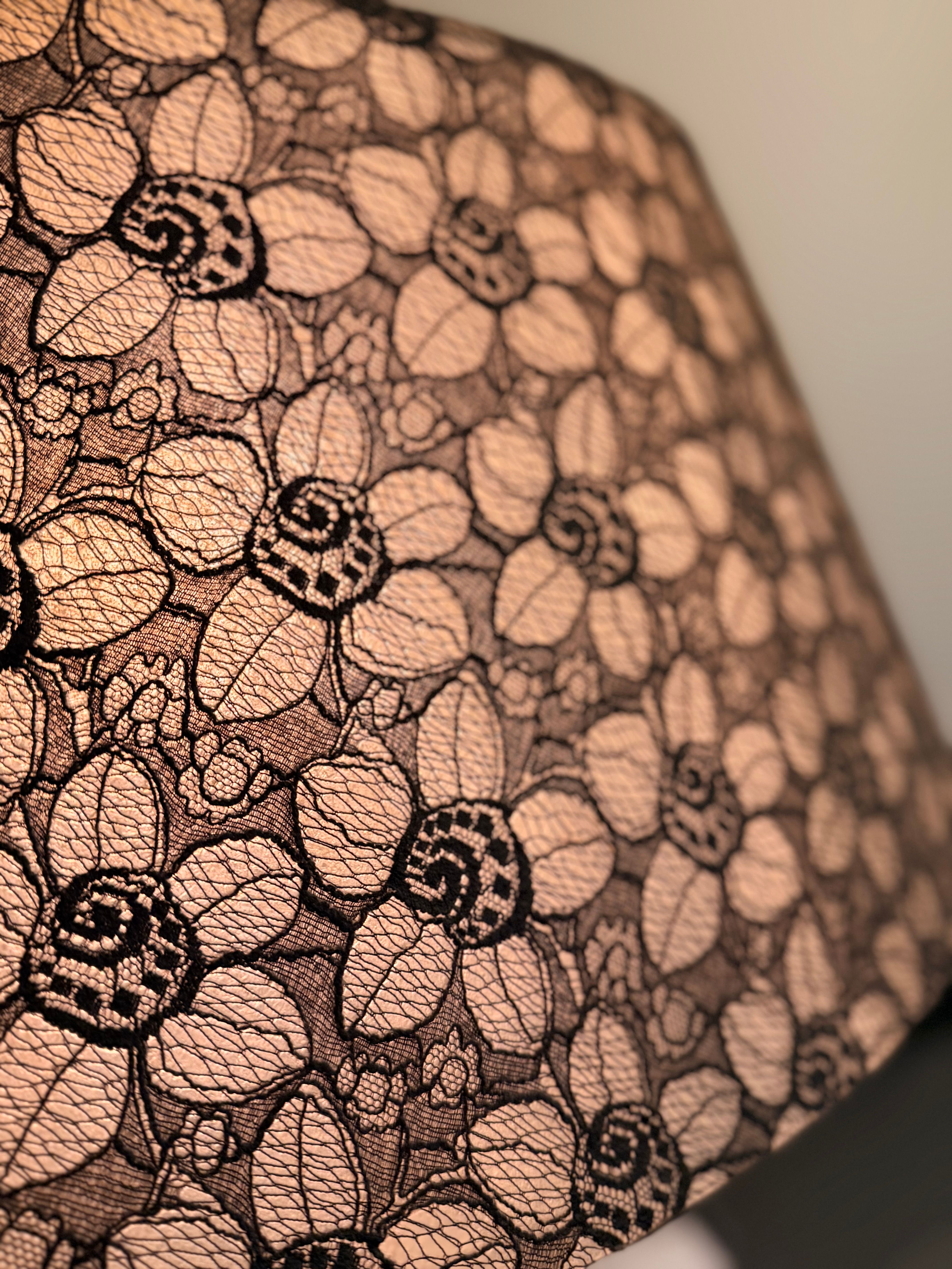 Fiberglass and Lace Floor Lamp Main