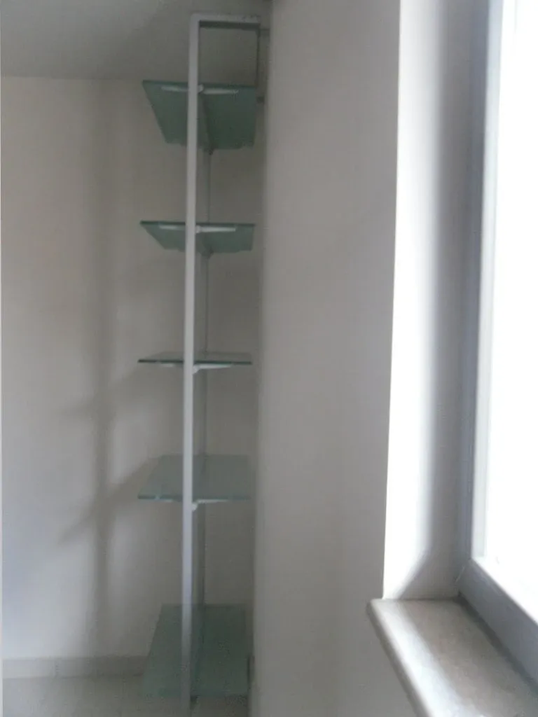 Libreria Armida in cristallo satinato (bianco) 5