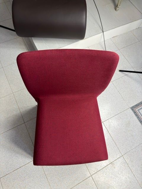 Coppia di poltroncine Glove in tessuto (rosso) Front