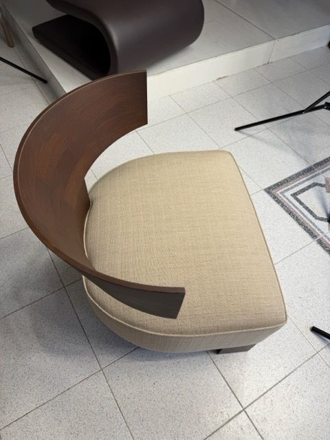 Poltrona Clipper in rovere scuro Side