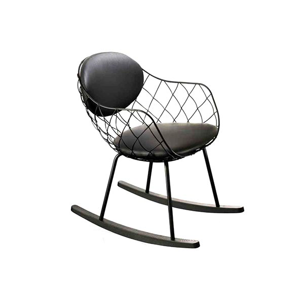 Pina rocking chair in wood and steel, Magis image