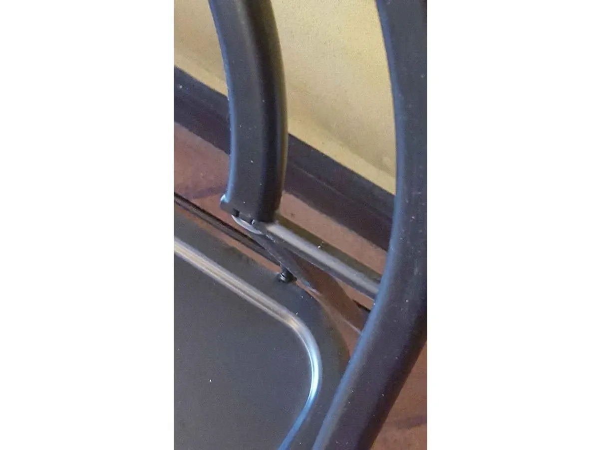 Sedia pieghevole Etoile in metallo laccato (nero), Bieffe 11