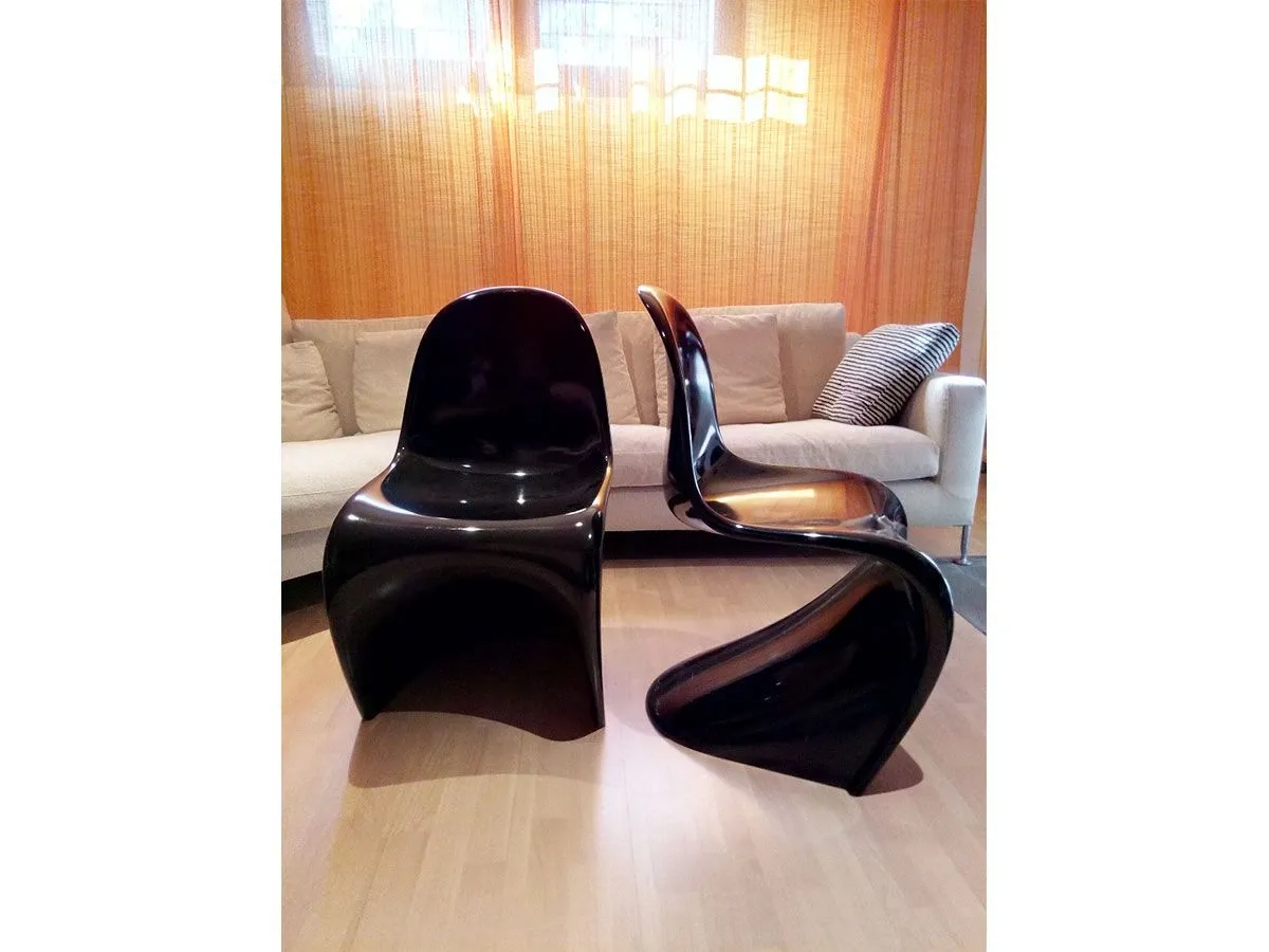 Set 2 sedie Panton S in materiale plastico (1989), Vitra 3