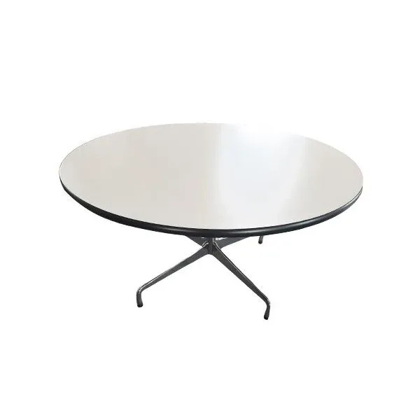 Eames round table with laminate top (white), Vitra image