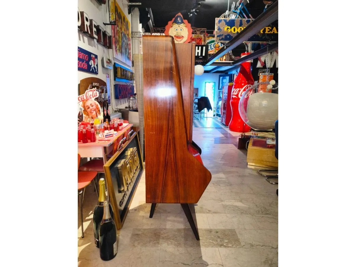 Vintage Wooden Cocktail Bar Cabinet (1950s), 4
